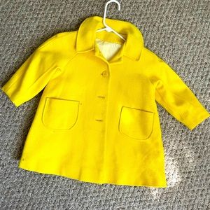 Adorable Vintage One-of-a-kind Wool Toddler Dress Coat